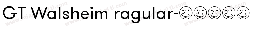 GT Walsheim ragular字体转换